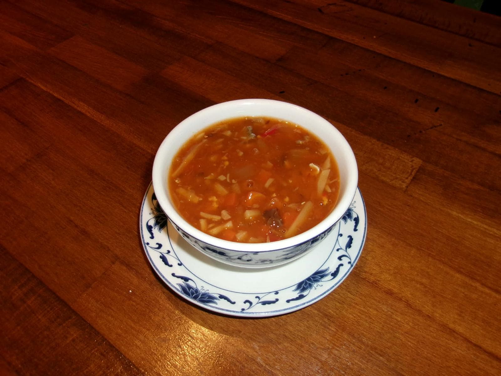 Asiatische Suppe im Viet Thai Restaurant