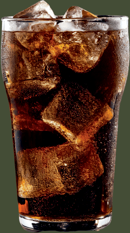 Erfrischendes Kaltgetraenk mit Eis