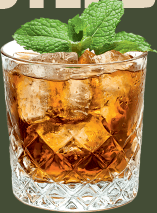 Kraeuterbitter im Glas